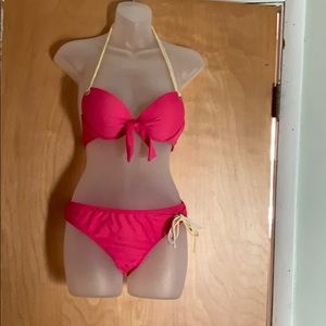 California waves bikini top is Sm bottom is M.